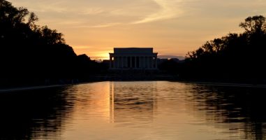 Lincoln Memorial a Sunset